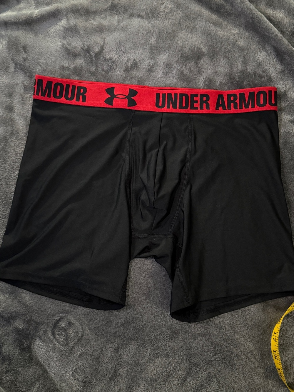 Under Armour Black Boxer Briefs with Red Waistband